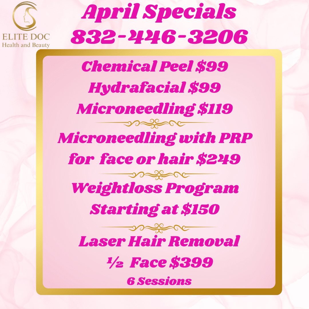 April 2025 monthly specials