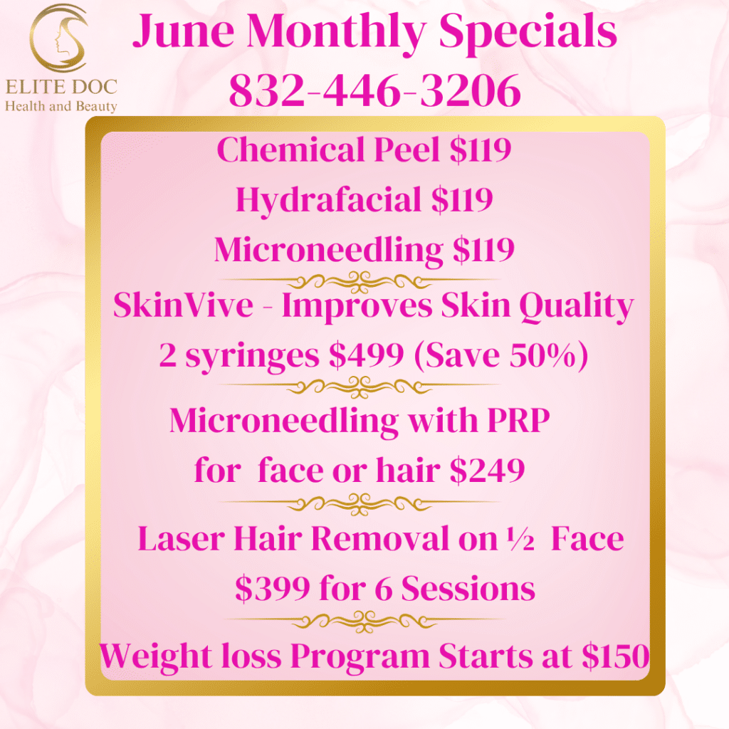 June 2025 monthly specials