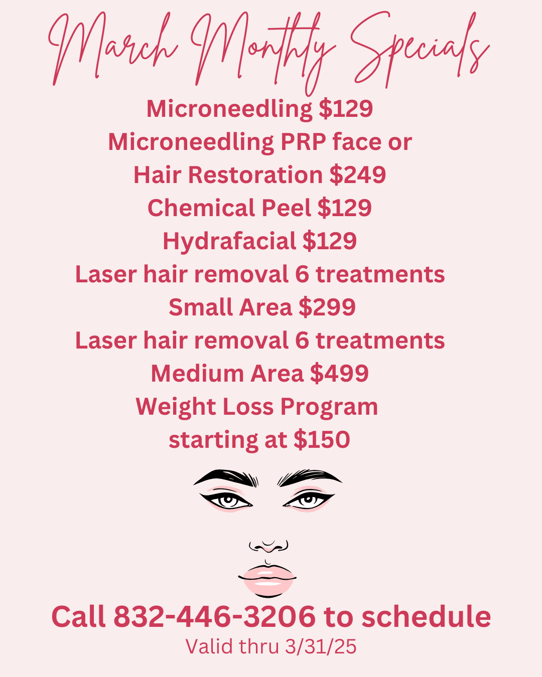 March 2025 Specials
