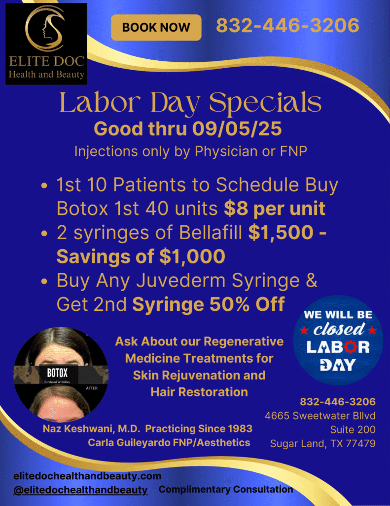 botox juvederm bellafill specials through 090525
